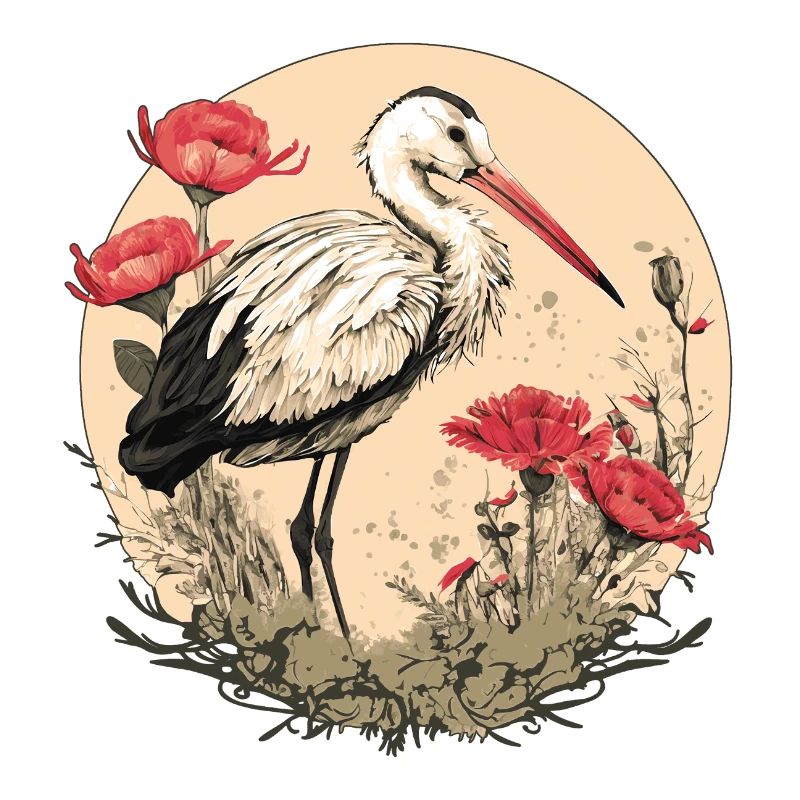 Stork White Stork