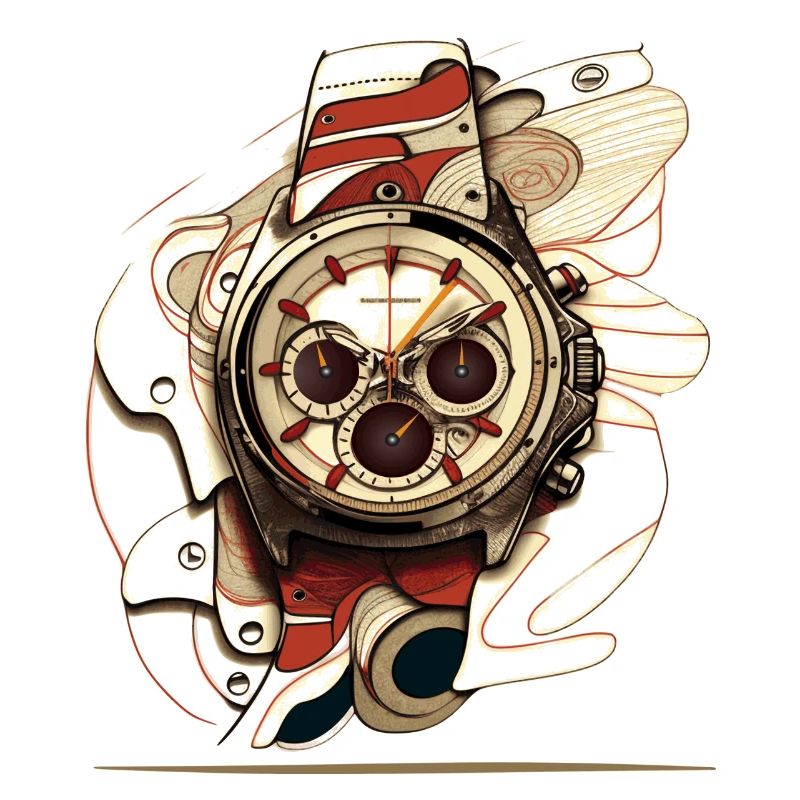 Ein retro Chronographen ist ein Stück Geschichte