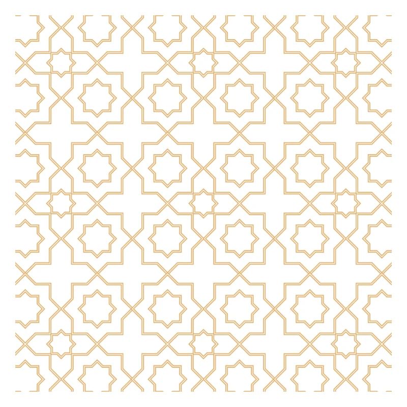 Golden Star Lattice Pattern