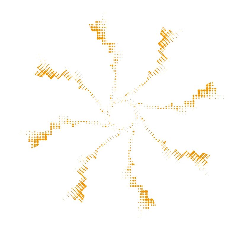 Pixel de feux d’artifice Éolienne gyroscopique