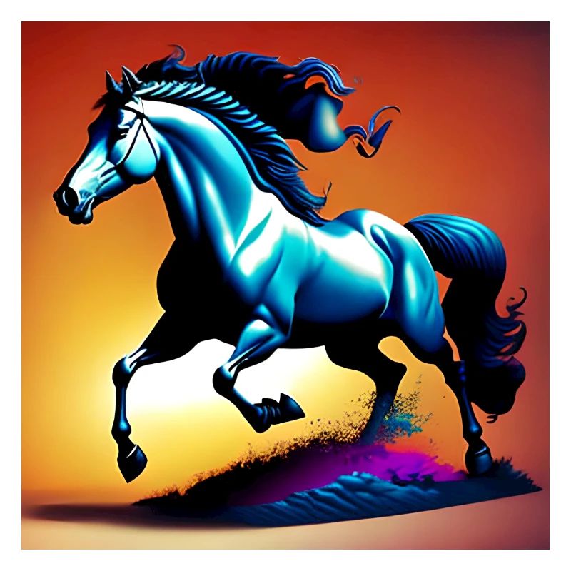 Cheval dans le sable