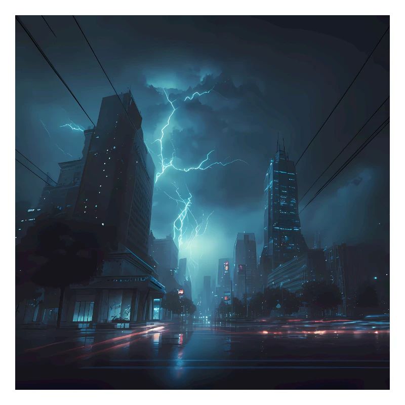 Thunderstorm Storm Artwork Poster