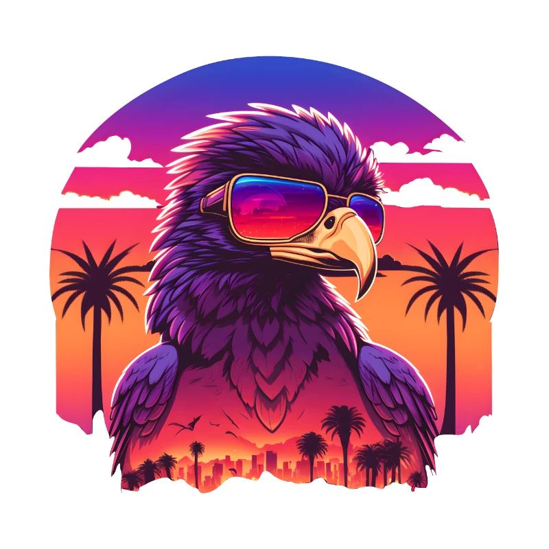 Synthwave eagle