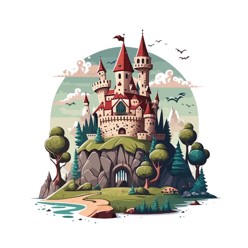Château dans les collines