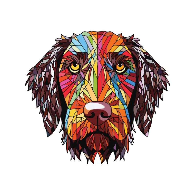 Deutscher Drahthaar Hund Rasse Aquarell