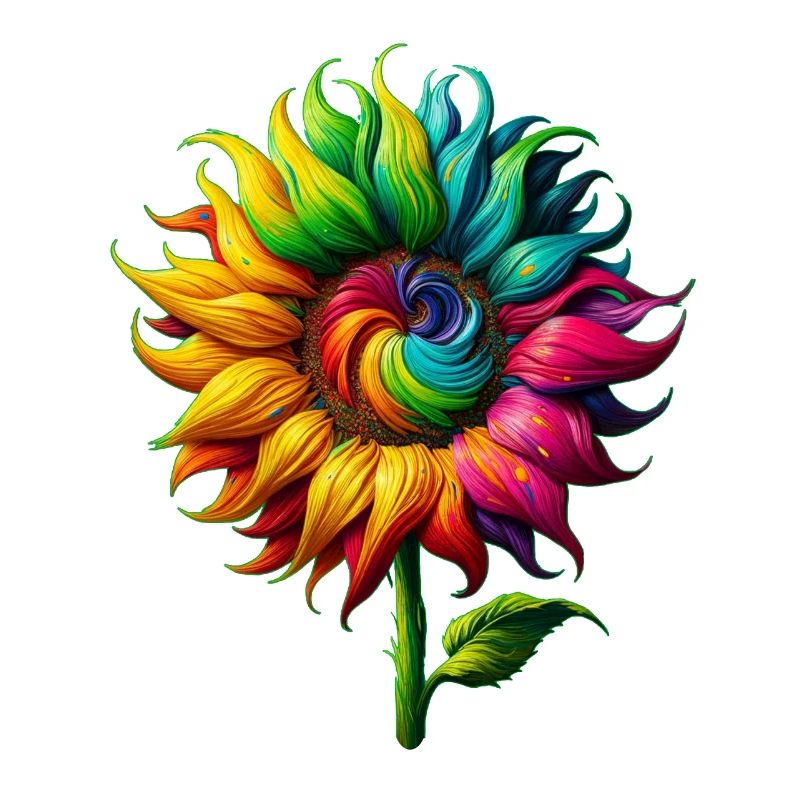 Rainbow Sunflower