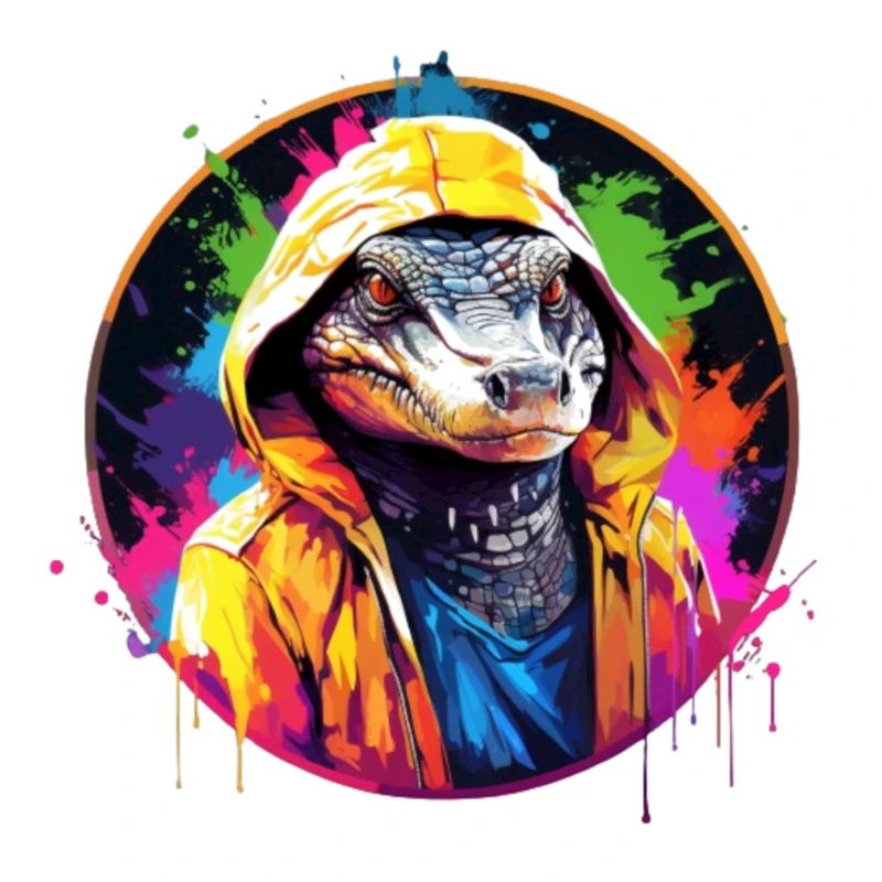Crocodile avec sweat à capuche