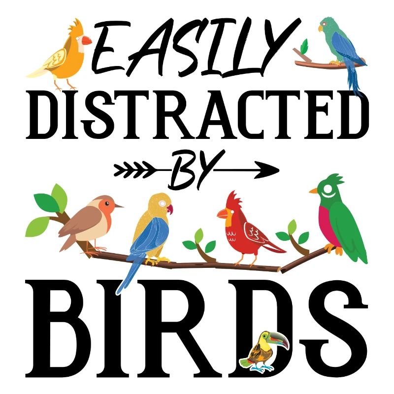 Facilement distrait par les oiseaux