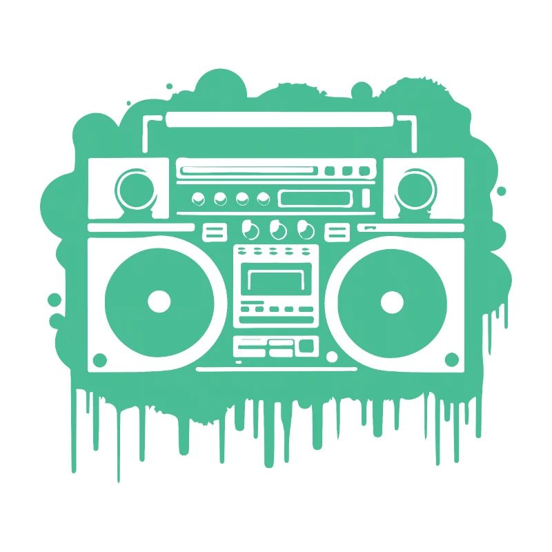 Cyan Ghettoblaster