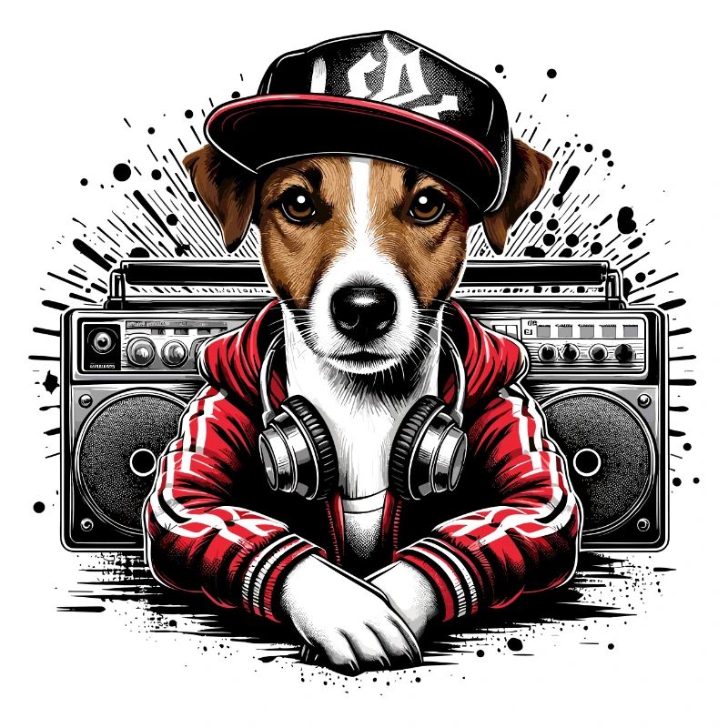Jack Russell Terrier Ghettoblaster Geschenk