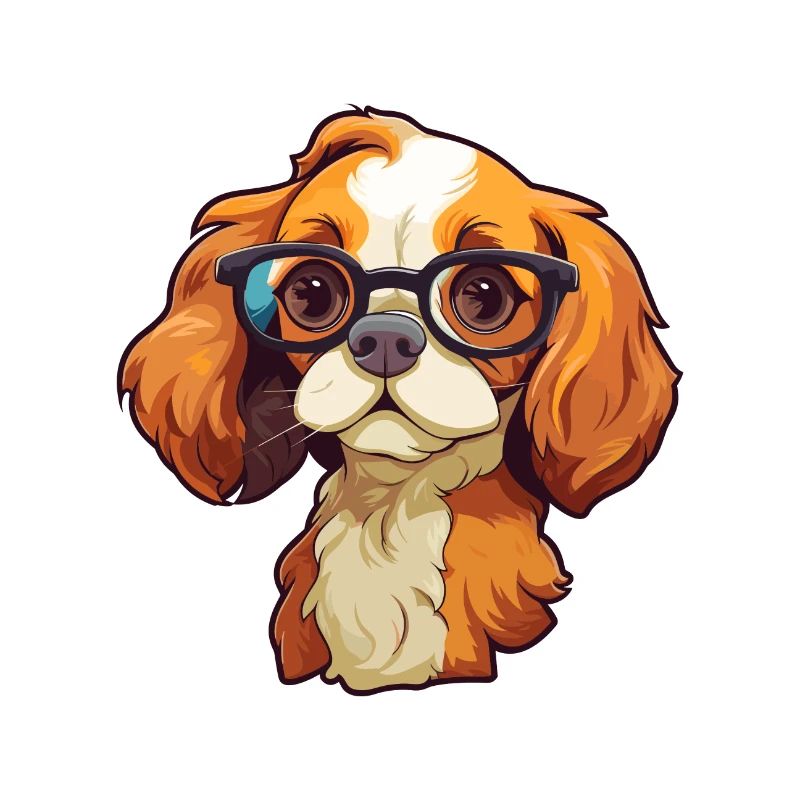 Cavalier King Charles Spaniel Hunderasse Aquarell