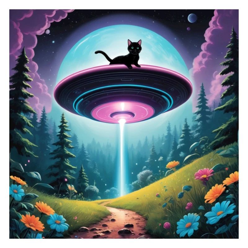 UFO with kitten