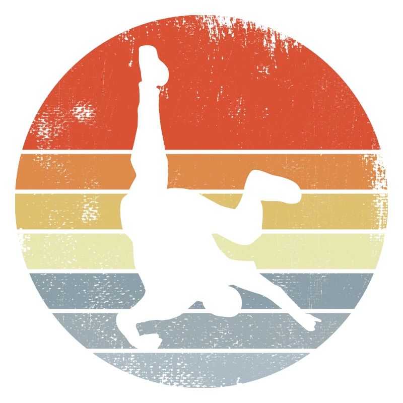 Breakdancer Drawing Vintage Look