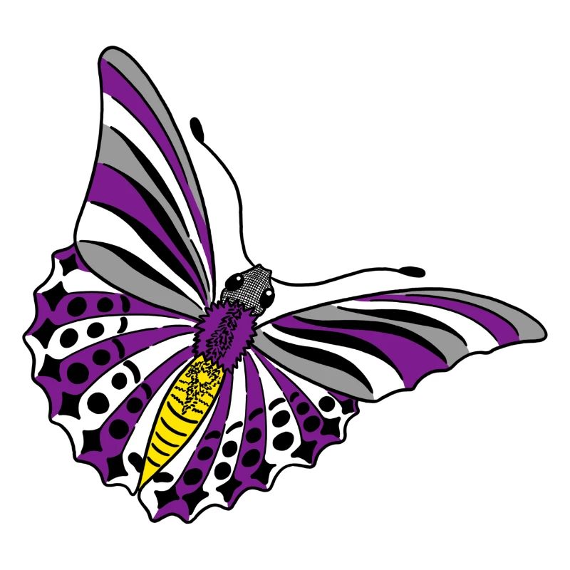 butterfly asexual non binary labrys lesbian