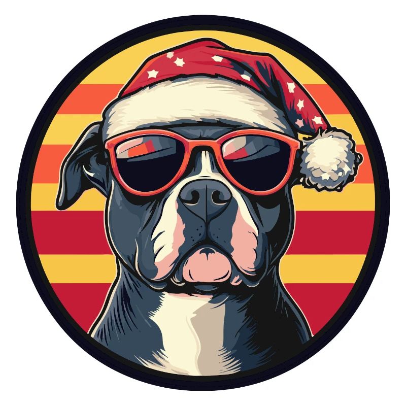 Pit Terrier Chien Noël Cool
