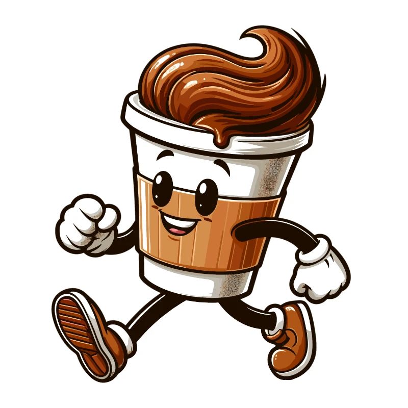 Kaffee Becher Kaffeebecher läuft Geschenk