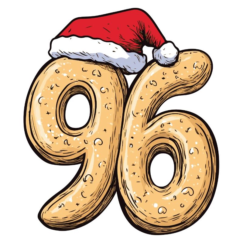 Biscuit de Noël à 96 chiffres