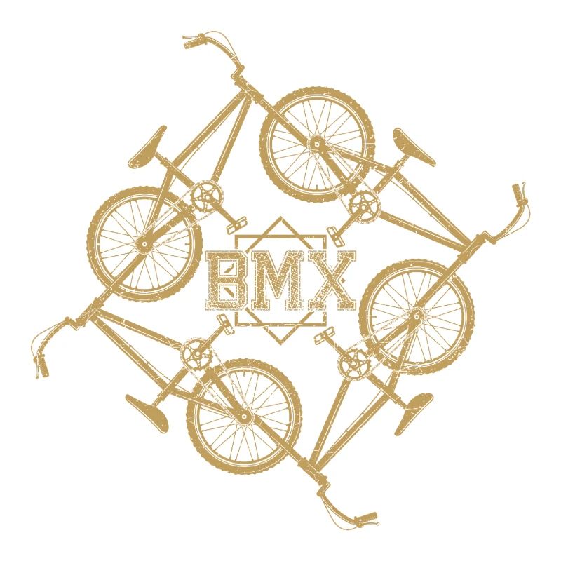 Gold BMX Orbit Pattern