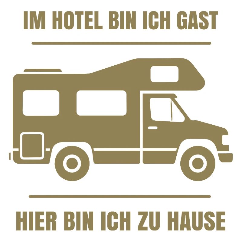 Cooler Dauercamper Spruch Wohnmobil Zuhause