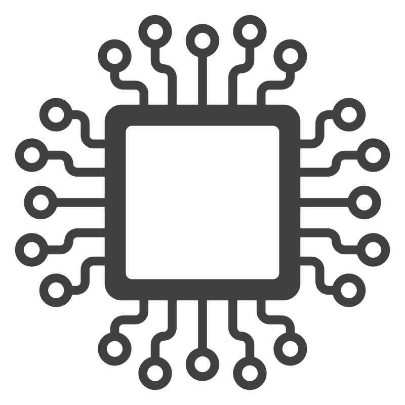 Microchip Circuit Icon Logo