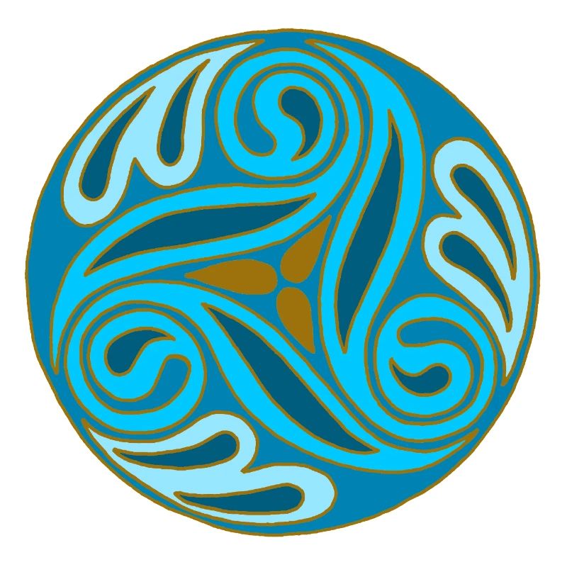 Sphère celte Bleue