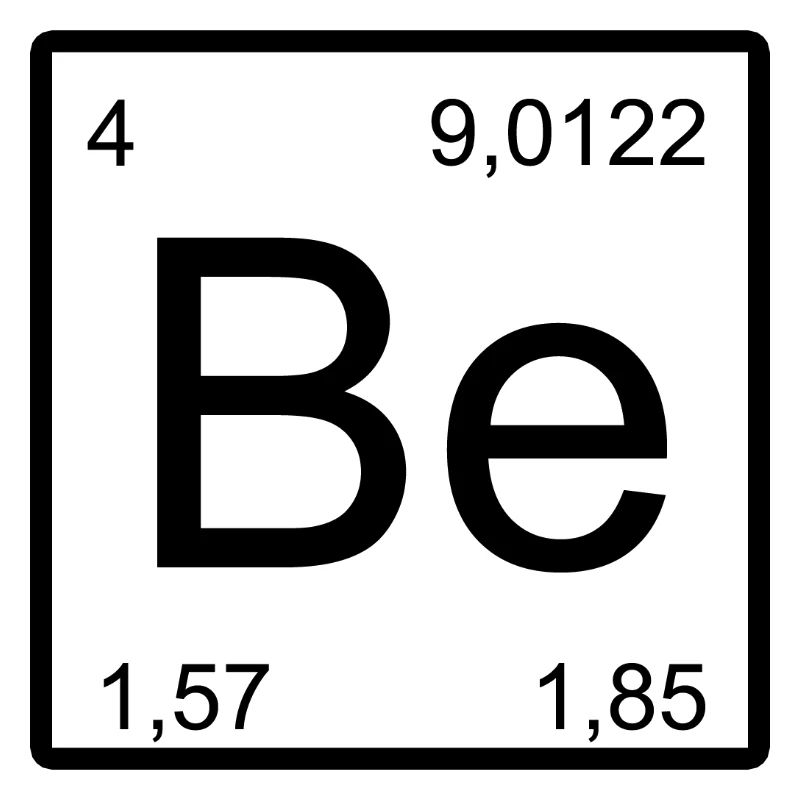 Be Element Stil: Periodensystem Muster Beryllium