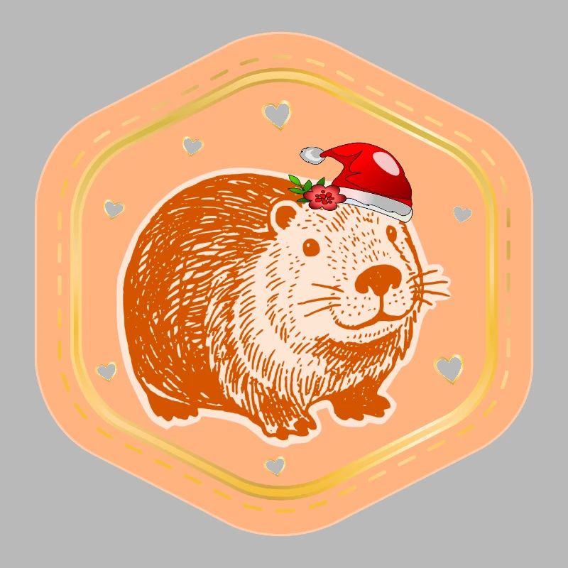 CHRISTMAS CAPYBARA ST. NICHOLAS