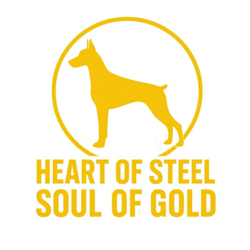 Conception de doberman pour de véritables amants