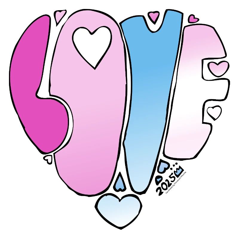 LOVE Pastel Gradient Hearts