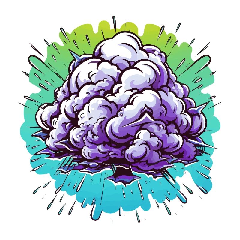 Explosion de la Boule de Brume Violette