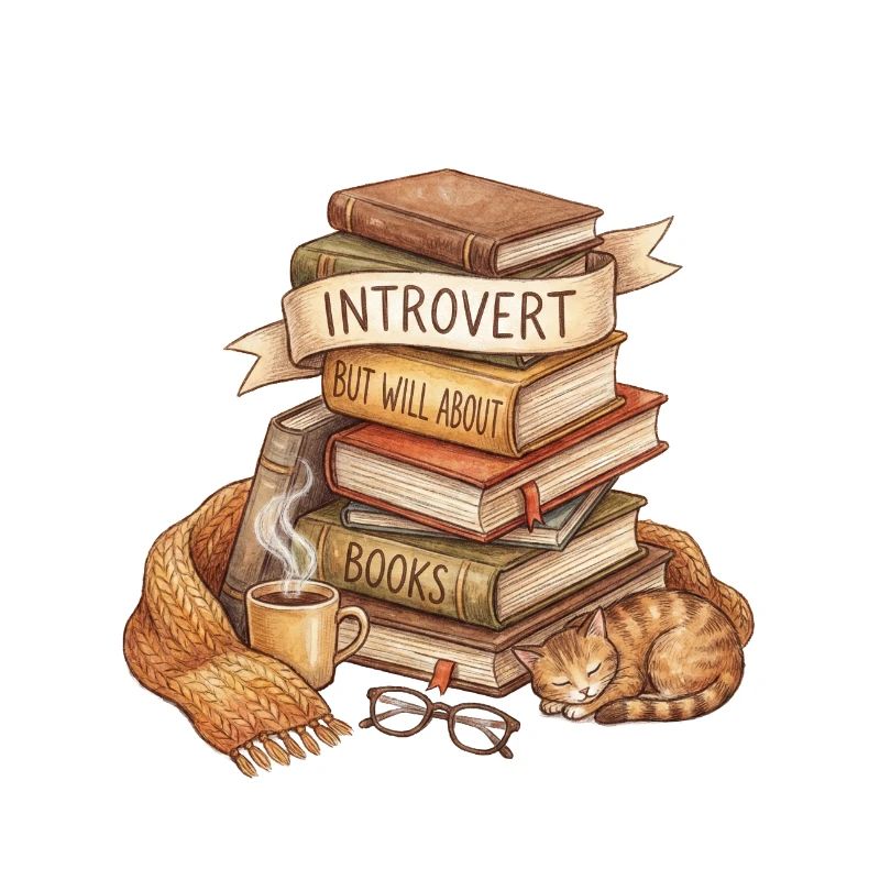 Introvert Book Lover Stack