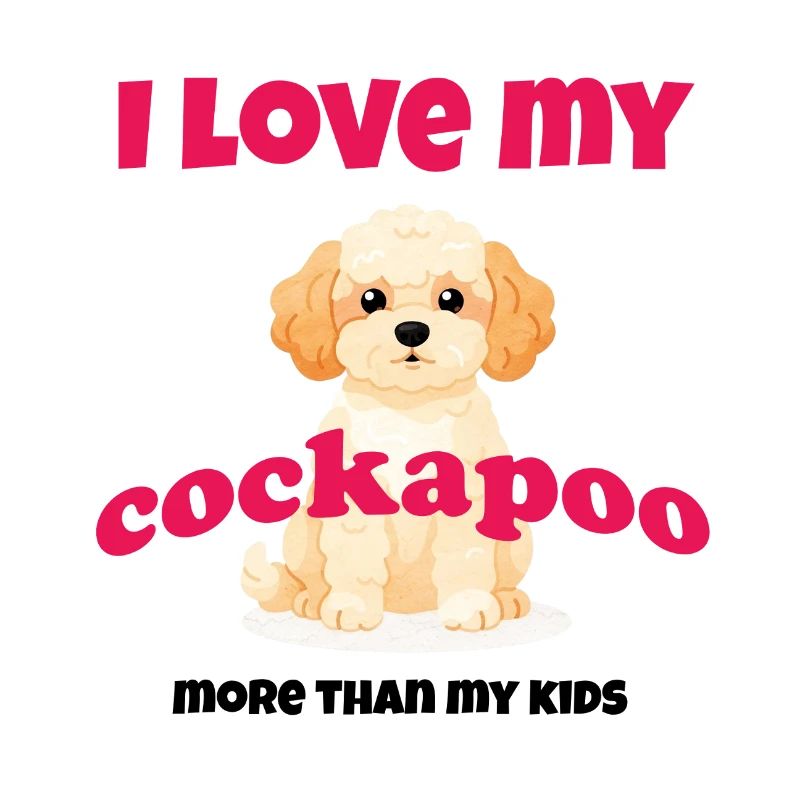 J’adore mon cockapoo – cadeau de doodle pour chien mignon