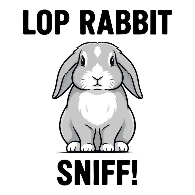 Ram Rabbit Sniff Lop Rabbit Grey