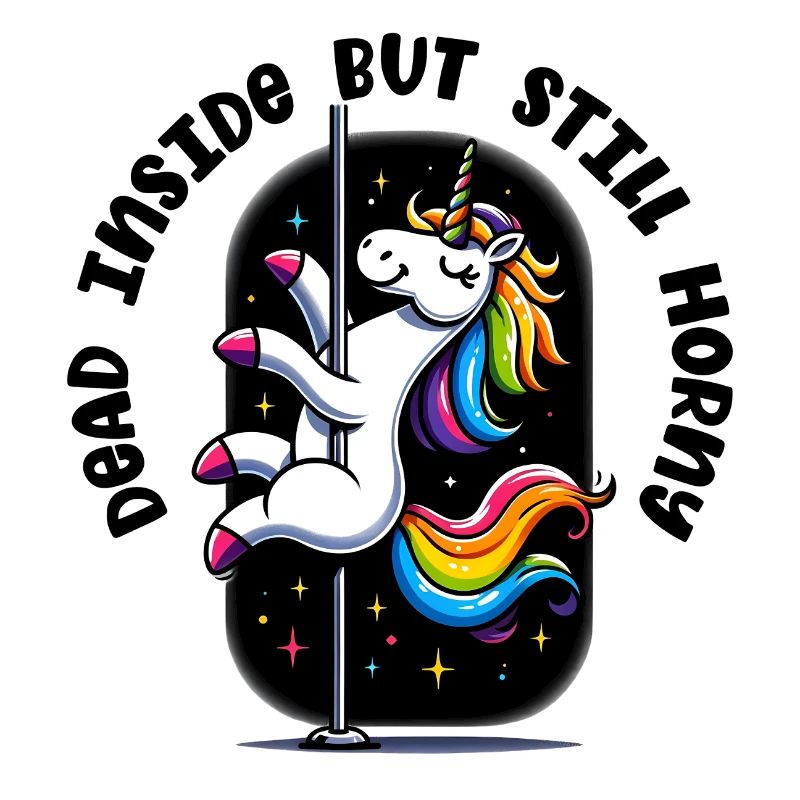 Regenbogen-Einhorn am Pole Geil obwohl tod im inne