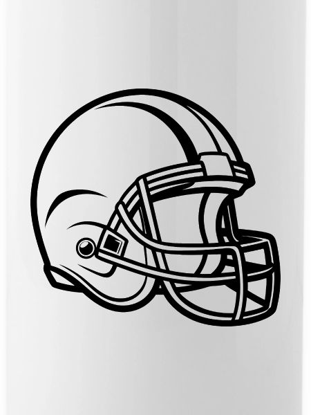 Fussballhelm-Umriss