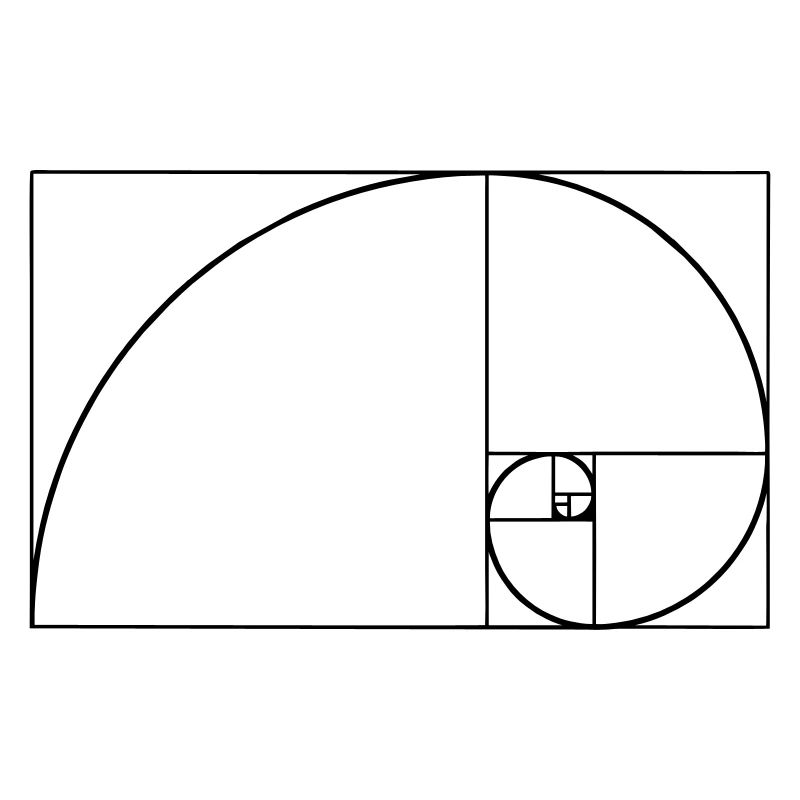 Fibonacci, Phi, Goldene Schnitt, Spirale, Rechteck