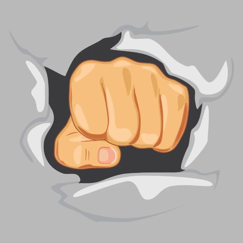 Fist through the wall