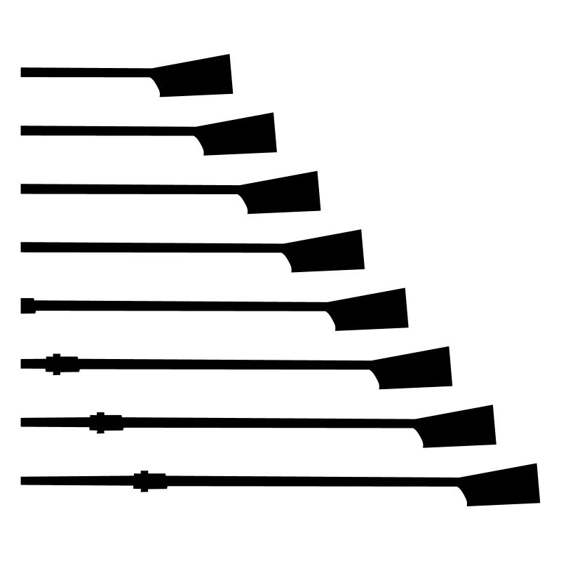 Rowing crew, oars / sculls, Aviron