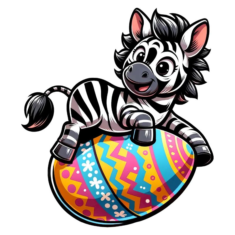 Easter Zebra Easter Egg Comic