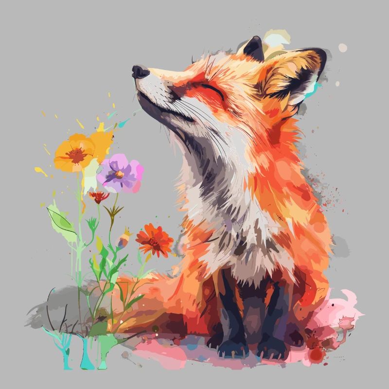 Watercolor Fox, Fox