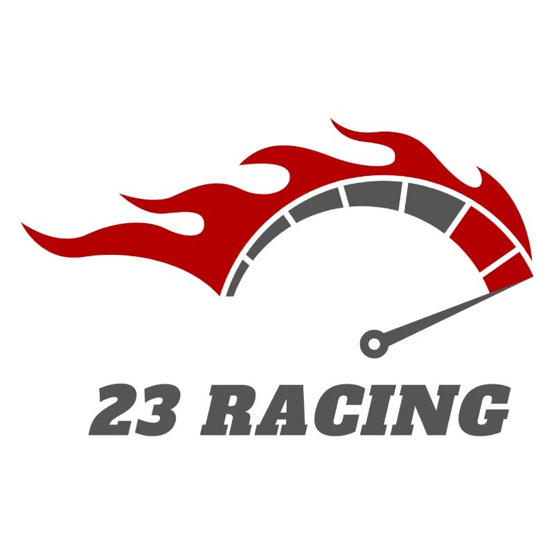 Red Black Modern Racing Logo Design