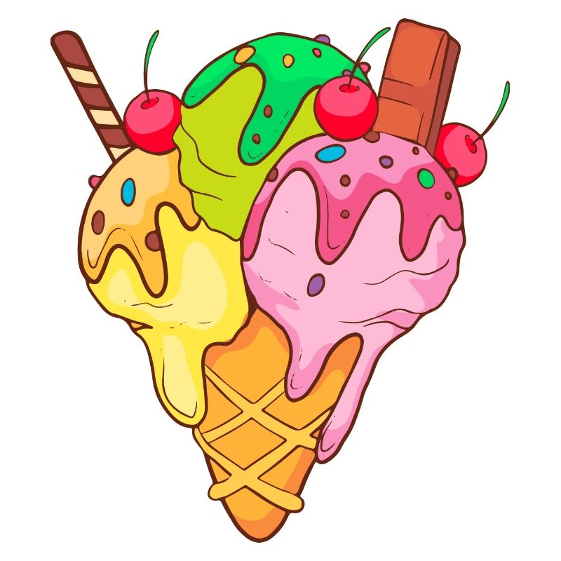 Crème glacée, crème glacée, crème glacée, crème glacée, boule, crème glacée, sundae