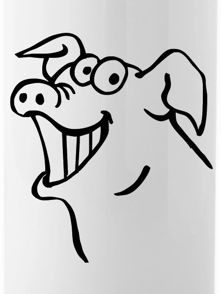Pig laughs