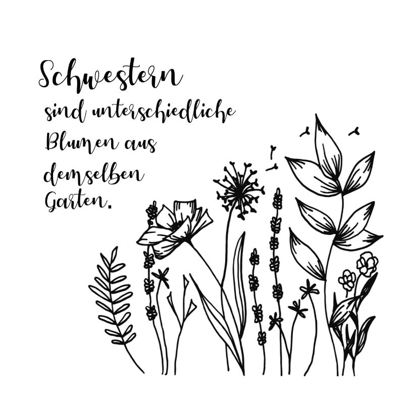 Schwestern sind unterschiedliche Blumen