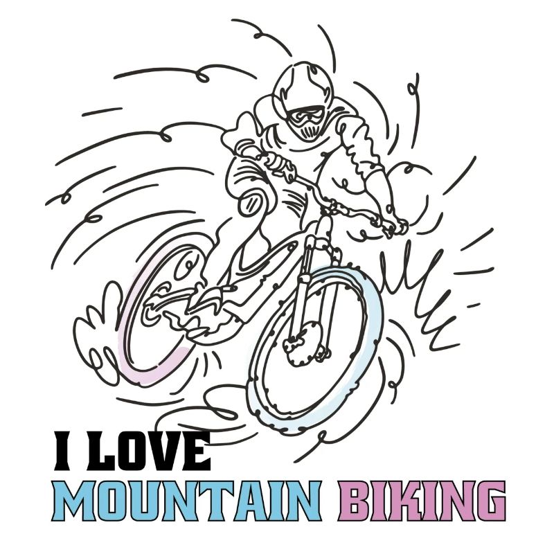 Ich liebe Mountain Biking