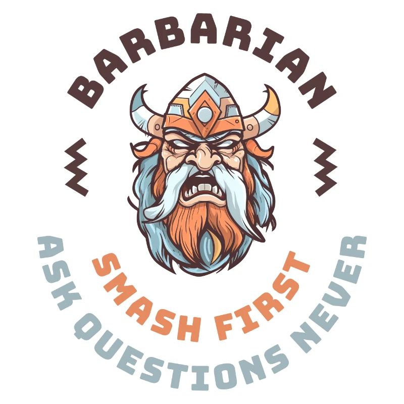 Barbare dans RPG Smash First Ask Questions Never