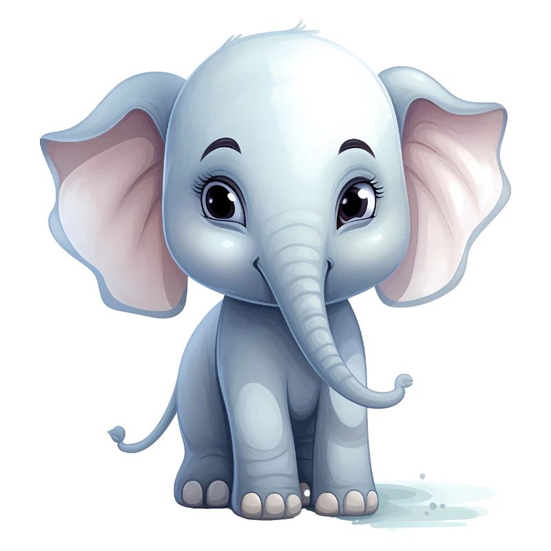 Bébé éléphant mignon