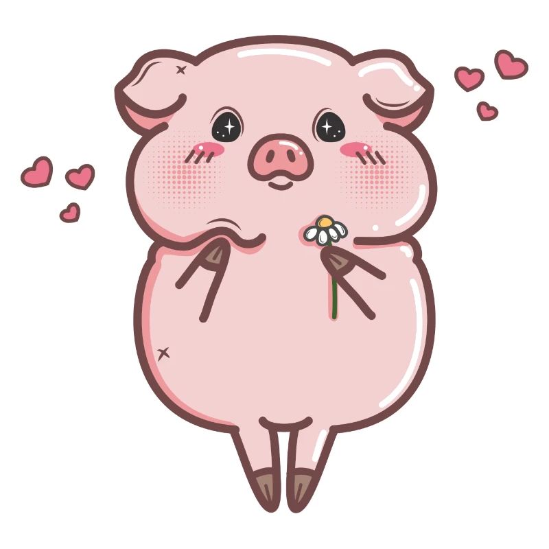 Verliebtes Schweinchen