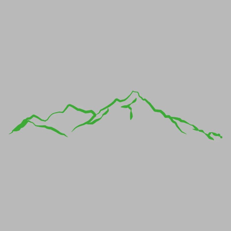 Mountains light green
