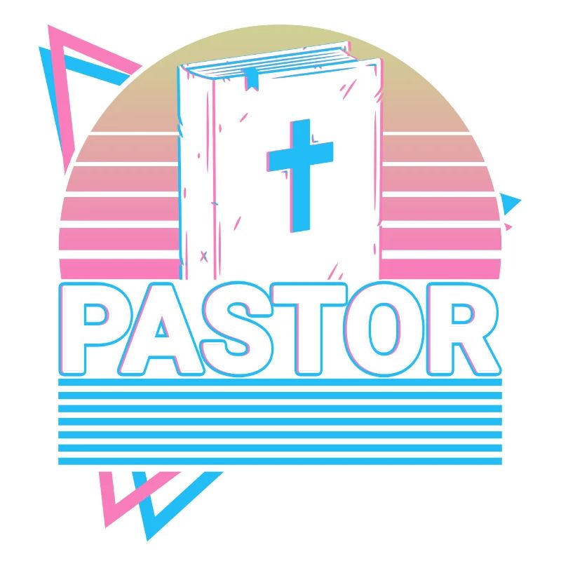 Pasteur Église Chrétienne Prédicateur Rétro Cadeau